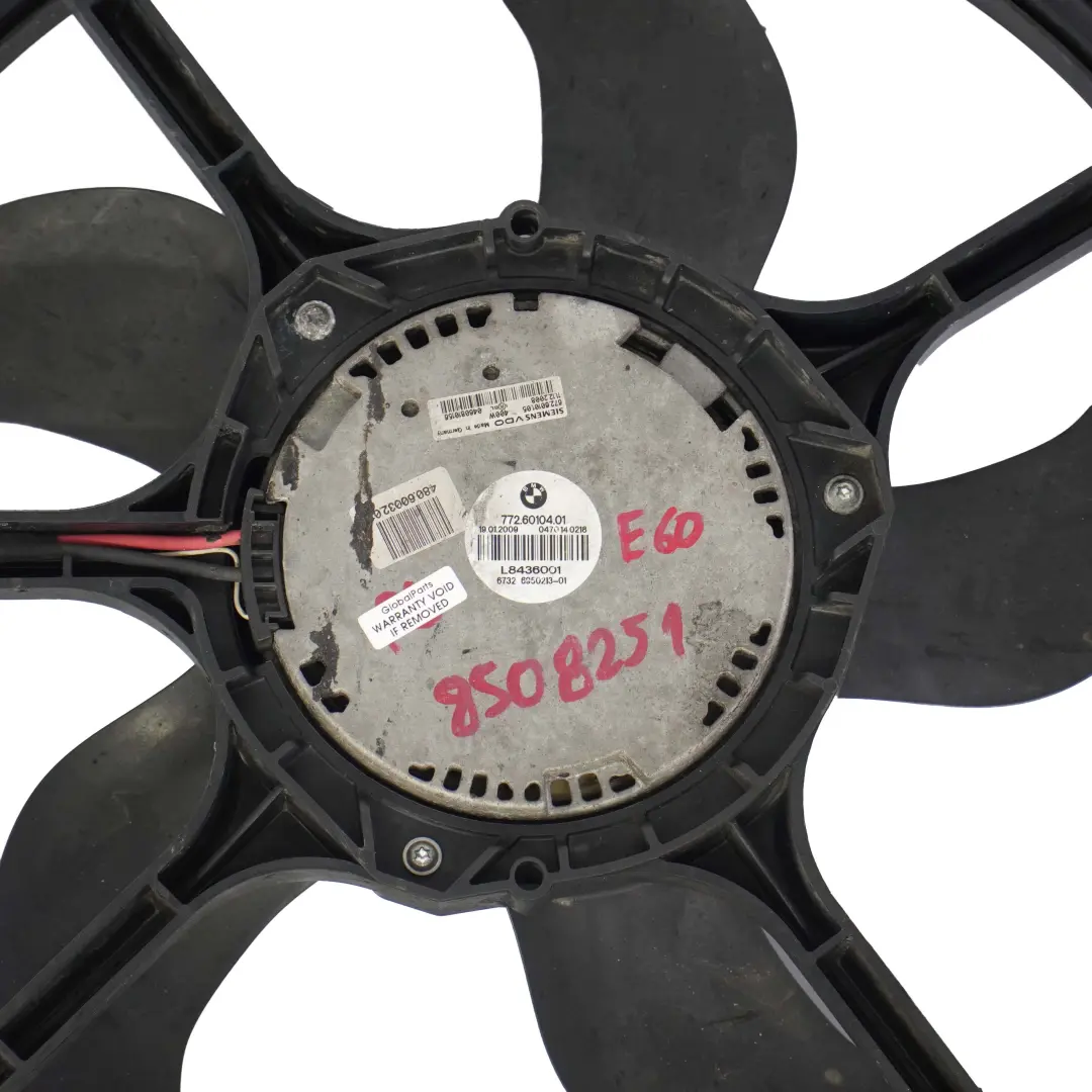 BMW E60 E61 Motore Faffreddamento Radiatore Fan Shroud Alloggiamento - SKU 8508251 - Numero di parte 8508251