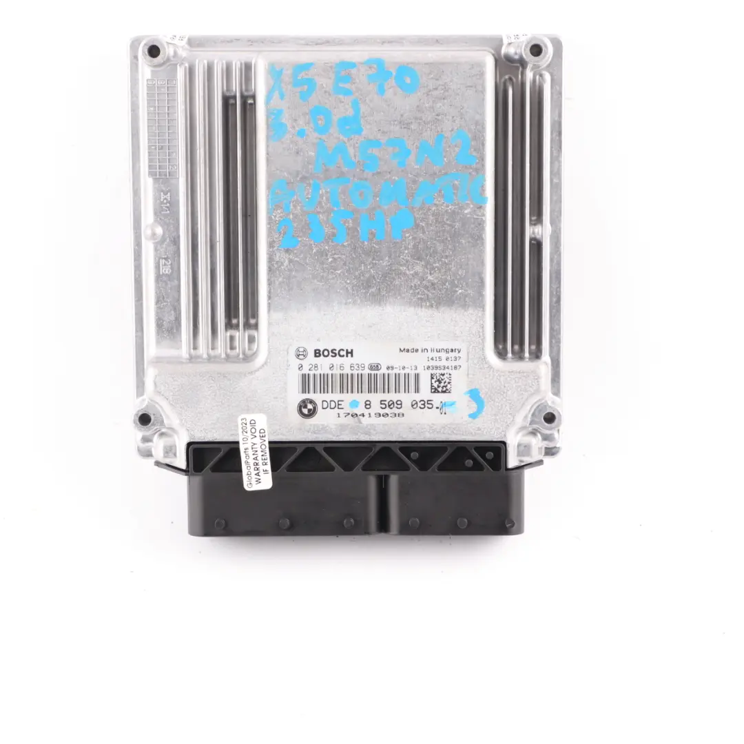 M57N2 235HP Engine Module ECU KIT DDE CAS3 + Key to BMW X5 E70 3.0d with Part number 8509035 BMW X5 E70 3.0d M57N2 235HP Engine Module ECU KIT DDE CAS3 + Key - SKU 8509035-3 - Part number 8509035