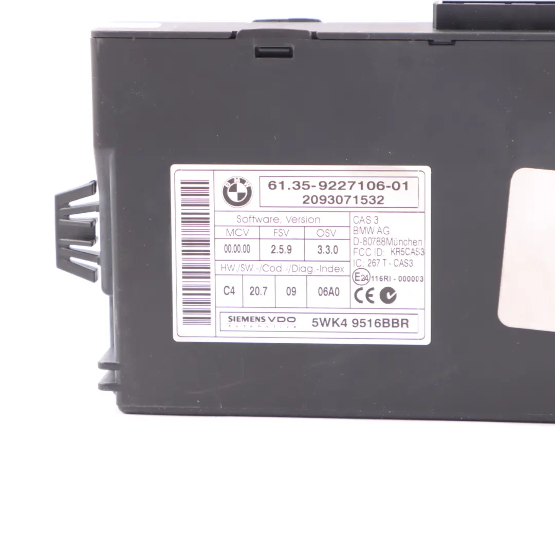 BMW X5 E70 3.0d M57N2 235HP Engine Module ECU KIT DDE CAS3 + Key - SKU 8509035-4 - Part number 8509035