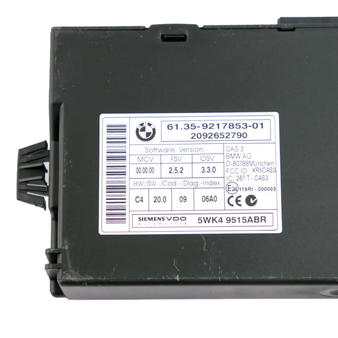 M57N2 286HP Engine ECU DDE CAS3 Key to BMW E60 E63 LCI E90 335d 535d 635d with Part number 8509036 BMW E60 E63 LCI E90 335d 535d 635d M57N2 286HP Engine ECU DDE CAS3 Key - SKU 8509036-1 - Part number 8509036