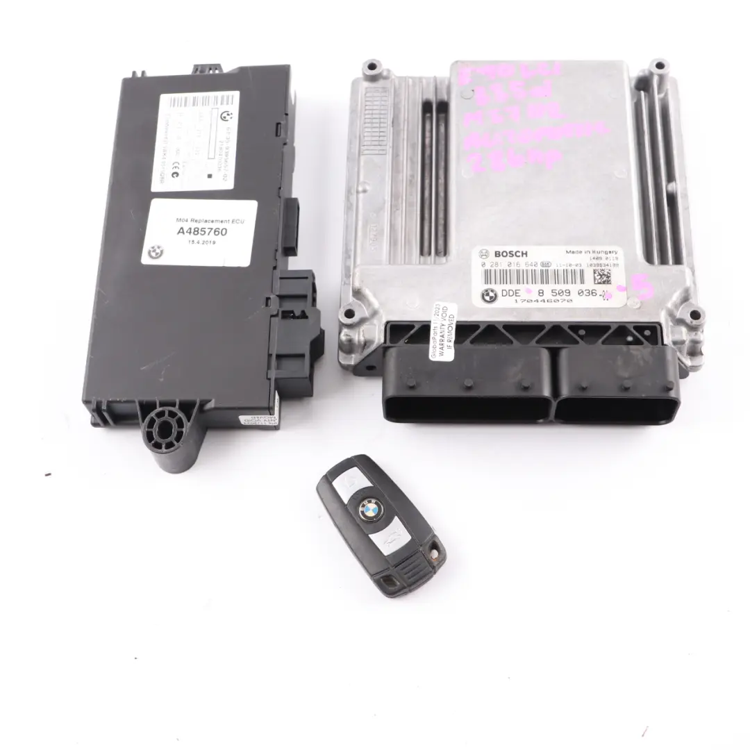 M57N2 286HP Engine ECU DDE CAS3 Key to BMW E60 E63 LCI E90 335d 535d 635d with Part number 8509036 BMW E60 E63 LCI E90 335d 535d 635d M57N2 286HP Engine ECU DDE CAS3 Key - SKU 8509036-5 - Part number 8509036