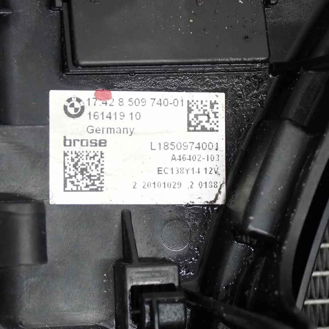 BMW F10 F11 Radiateur Refroidissement Ventilation du Moteur 400W - SKU 8509740-3 - Numéro de pièce 8509740