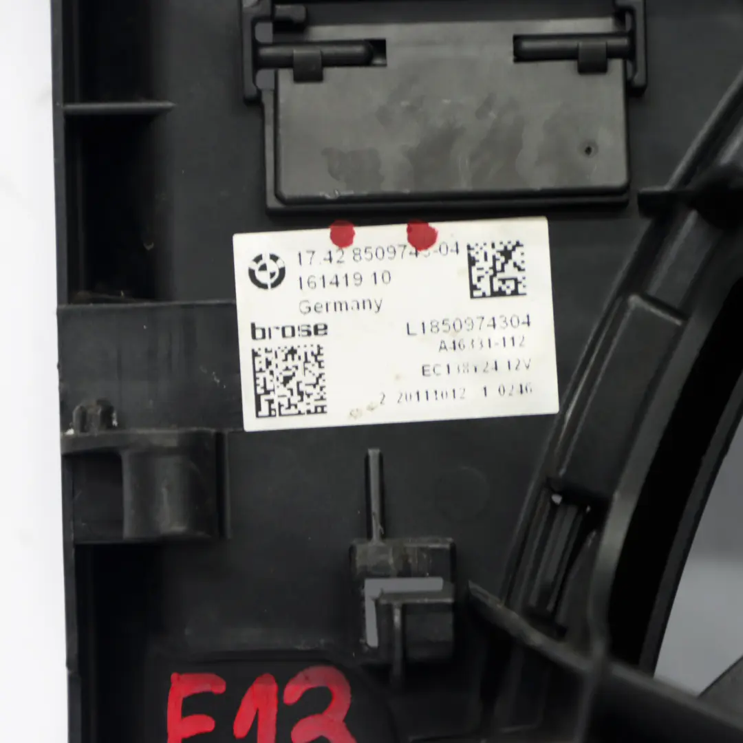 BMW F10 F11 F12 F13 Radiatore Ventola raffreddamento Alloggiamento 850W - SKU 8509743 - Numero di parte 8509743