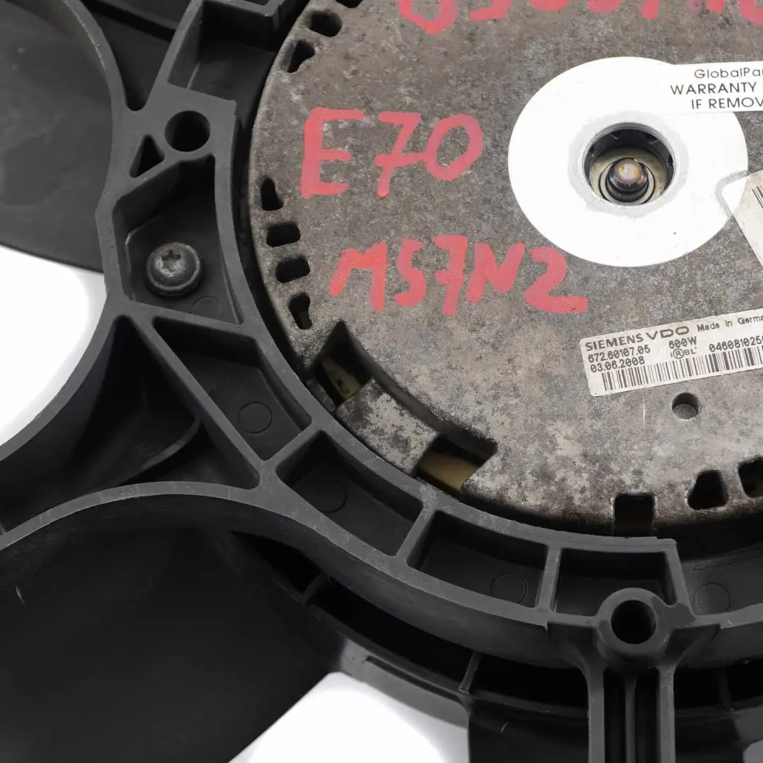 3.0Sd M57N2 Motore Radiatore Ventola Alloggiamento 600W per BMW X5 E70 3.0D con numero di parte 8509746 BMW X5 E70 3.0D 3.0Sd M57N2 Motore Radiatore Ventola Alloggiamento 600W - SKU 8509746-1 - Numero di parte 8509746