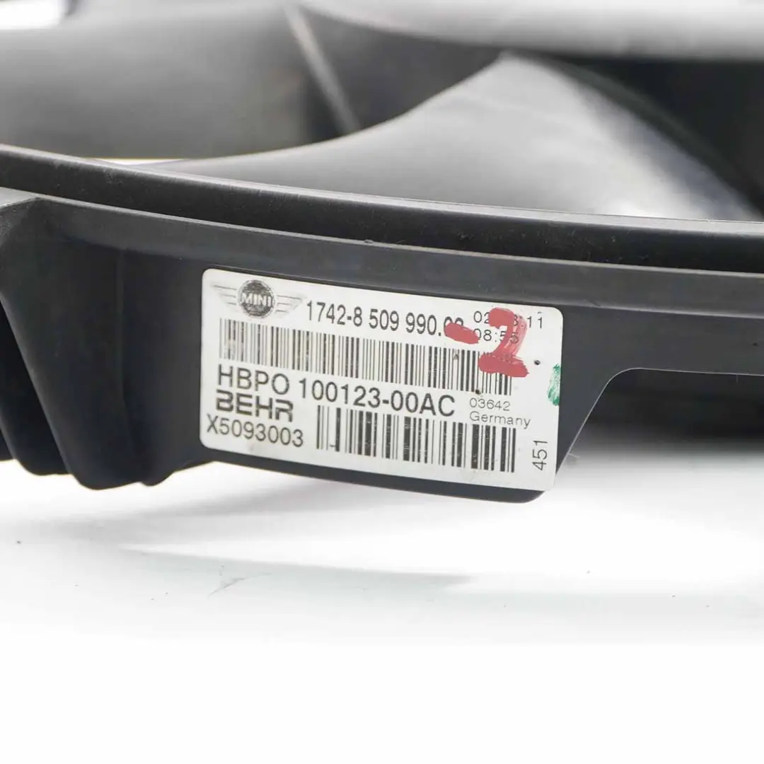 Mini Cooper D R56 LCI R58 R60 Diesel N47N 350W Ventilatore Motore Raffreddamento - SKU 8509990-2 - Numero di parte 8509990