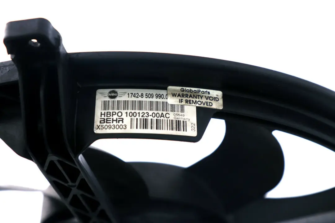 Wentylator Chłodnicy do Mini Cooper One R55 R56 R57 LCI R58 R59 R60 R61 o numerze 8509990 Mini Cooper One R55 R56 R57 LCI R58 R59 R60 R61 Wentylator Chłodnicy - SKU 8509990 - Numer Części 8509990