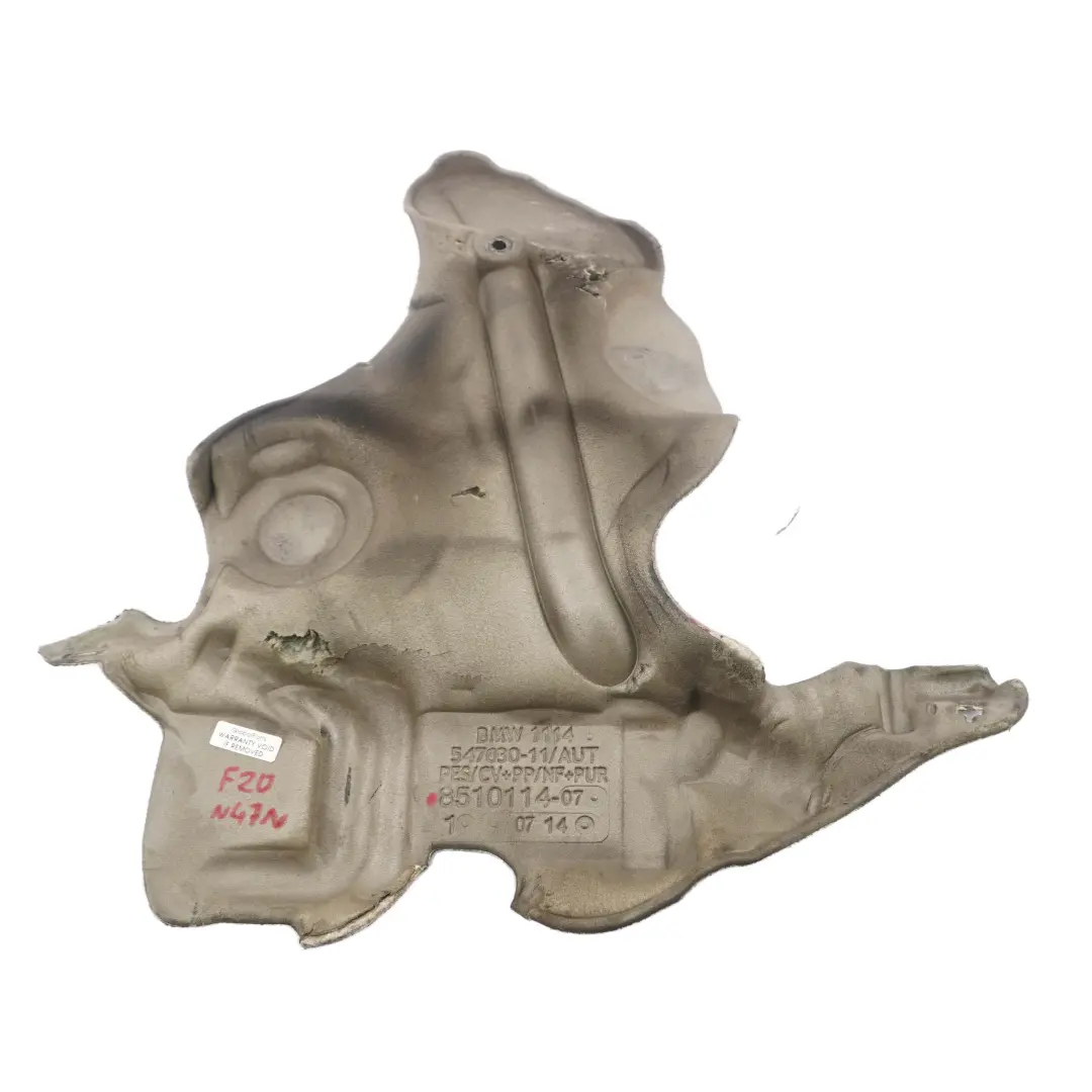 N47N Cubierta Motor Aislamiento Acustico Delantero para BMW F20 F21 F30 F31 con número de pieza 8510114 BMW F20 F21 F30 F31 N47N Cubierta Motor Aislamiento Acustico Delantero - SKU 8510114 - Número de pieza 8510114