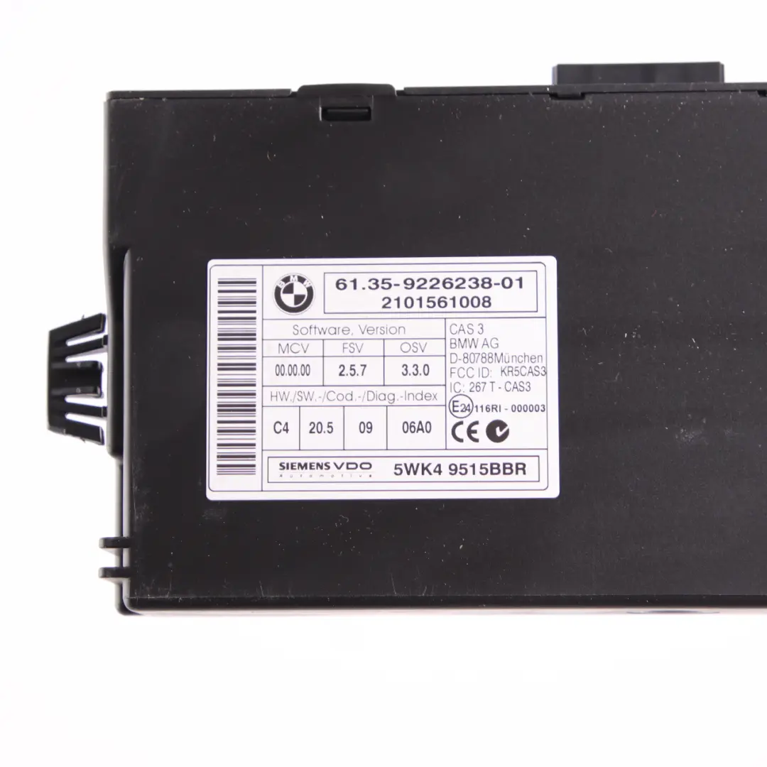BMW E90 E91 LCI E92 330d Diesel N57 245HP ECU Moteur Kit DDE CAS3 Clé - SKU 8510221-10 - Numéro de pièce 8510221