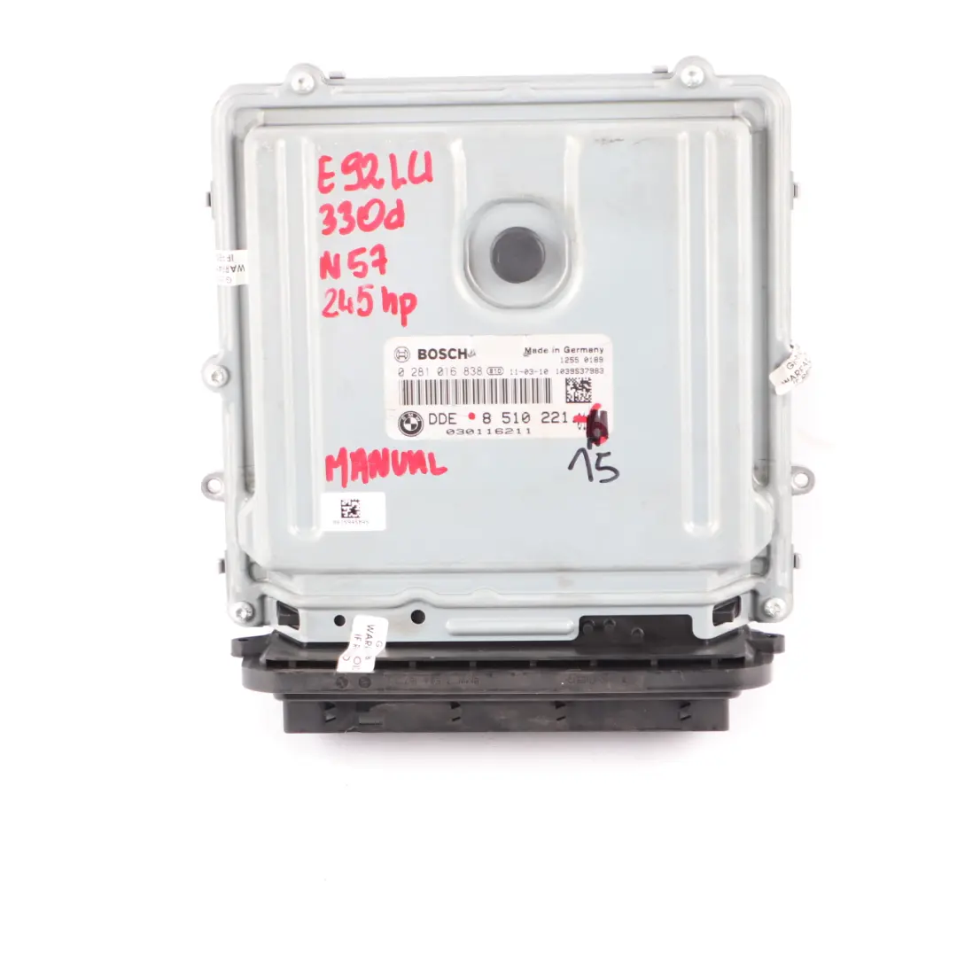 BMW E90 E91 LCI E92 330D Diesel N57 245HP ECU Kit Motor DDE - SKU 8510221-15 - Número de pieza 8510221