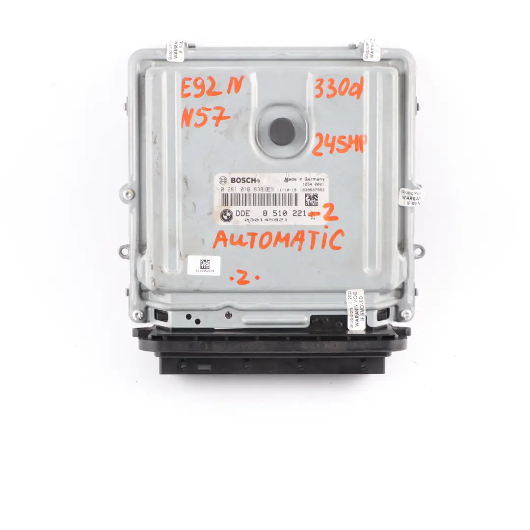 N57 245HP ECU Engine Kit DDE CAS3 + Key to BMW E90 E91 LCI E92 330d Diesel with Part number 8510221 BMW E90 E91 LCI E92 330d Diesel N57 245HP ECU Engine Kit DDE CAS3 + Key - SKU 8510221-2 - Part number 8510221