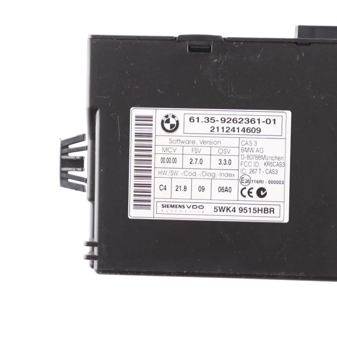 BMW E90 E91 LCI E92 325d Diesel N57 204HP ECU Engine Kit DDE CAS3 + Key - SKU 8510221-4 - Part number 8510221