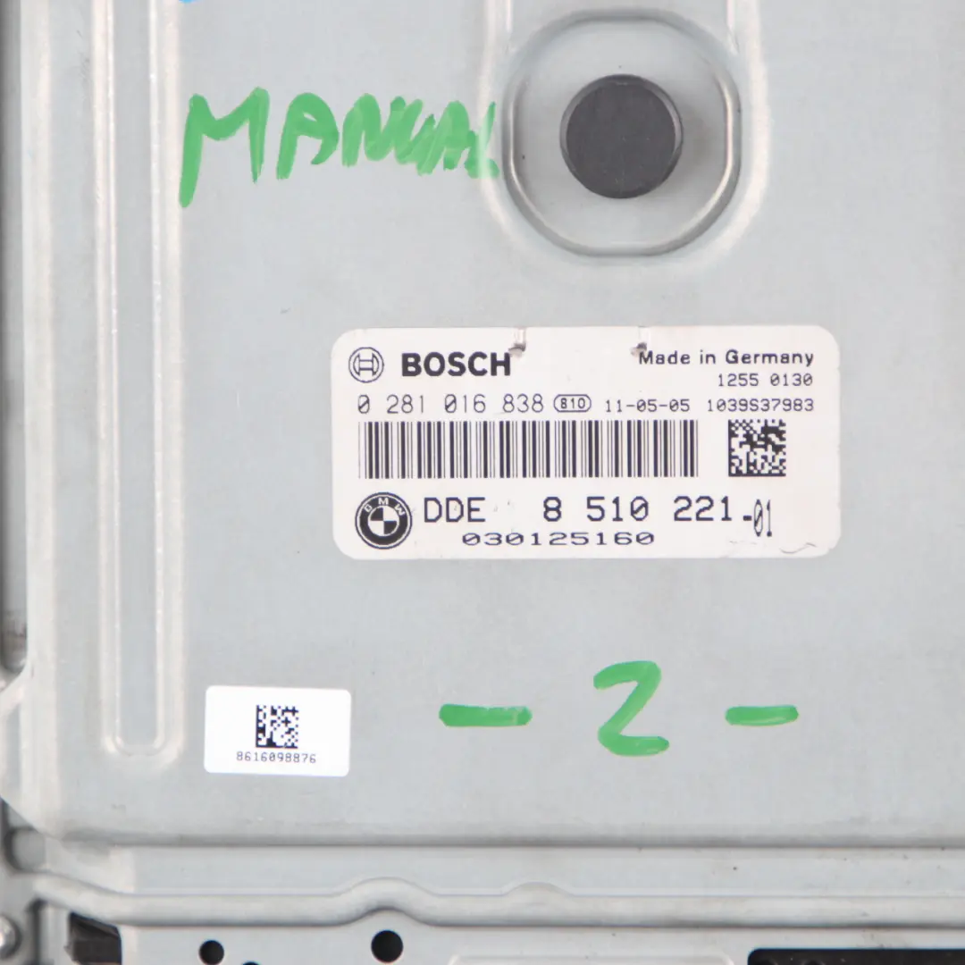 BMW E90 E91 LCI E92 330d Diesel N57 245HP ECU Engine Module DDE Manual - SKU 8510221-7 - Part number 8510221