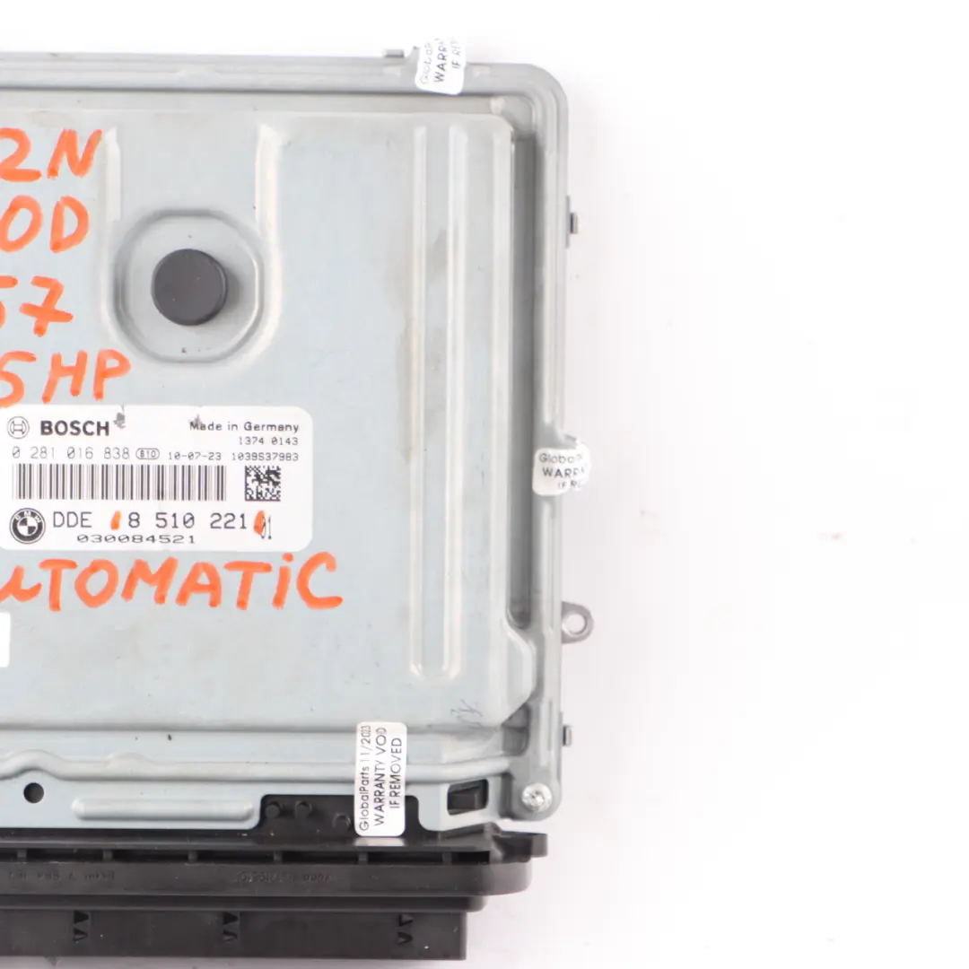 BMW E90 E91 LCI E92 330d Diesel N57 Unidad de control del motor DDE - SKU 8510221 - Número de pieza 8510221