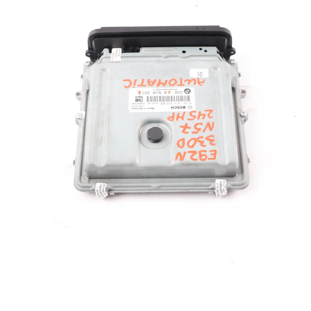 N57 Unità controllo motore DDE per BMW E90 E91 LCI E92 330d Diesel con numero di parte 8510221 BMW E90 E91 LCI E92 330d Diesel N57 Unità controllo motore DDE - SKU 8510221 - Numero di parte 8510221