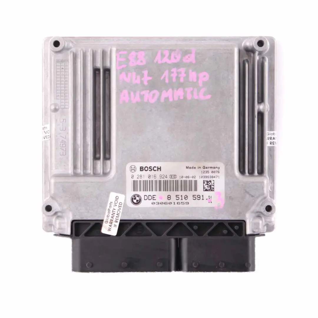 BMW E81 E87 E90 LCI 120d 320d N47 ECU Kit DDE CAS3 Schlüssel Automatik - SKU 8510591-3 - Teilenummer 8510591