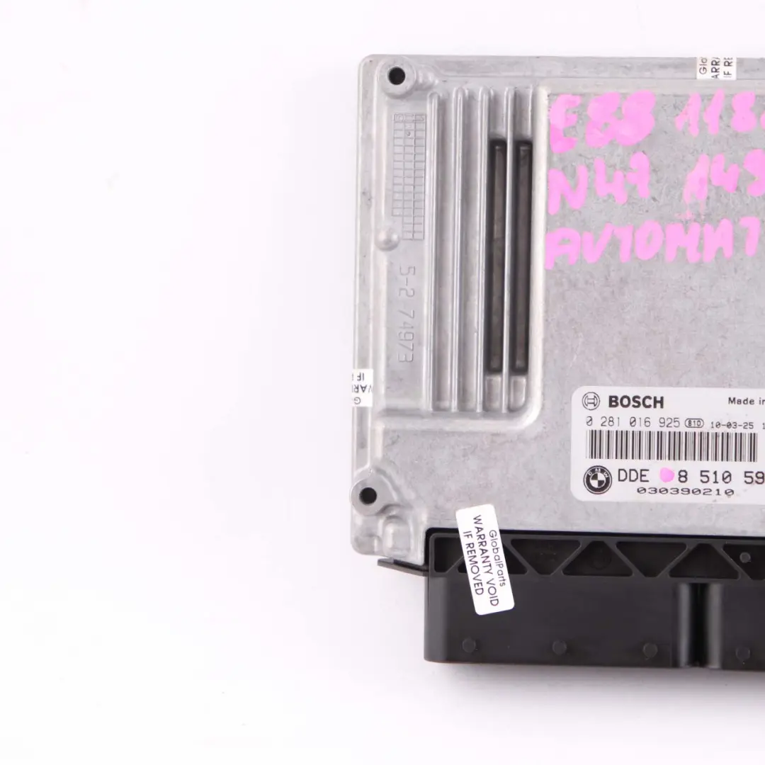 BMW E81 E87 E90 LCI 118d 318d N47 143HP ECU Control Unit DDE Automatic - SKU 8510592-2 - Part number 8510592