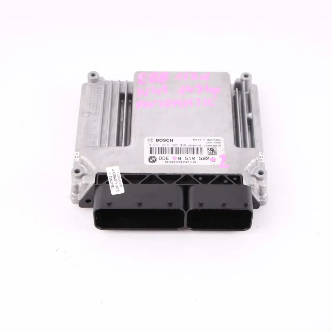 N47 143HP ECU Control Unit DDE Automatic to BMW E81 E87 E90 LCI 118d 318d with Part number 8510592 BMW E81 E87 E90 LCI 118d 318d N47 143HP ECU Control Unit DDE Automatic - SKU 8510592-2 - Part number 8510592