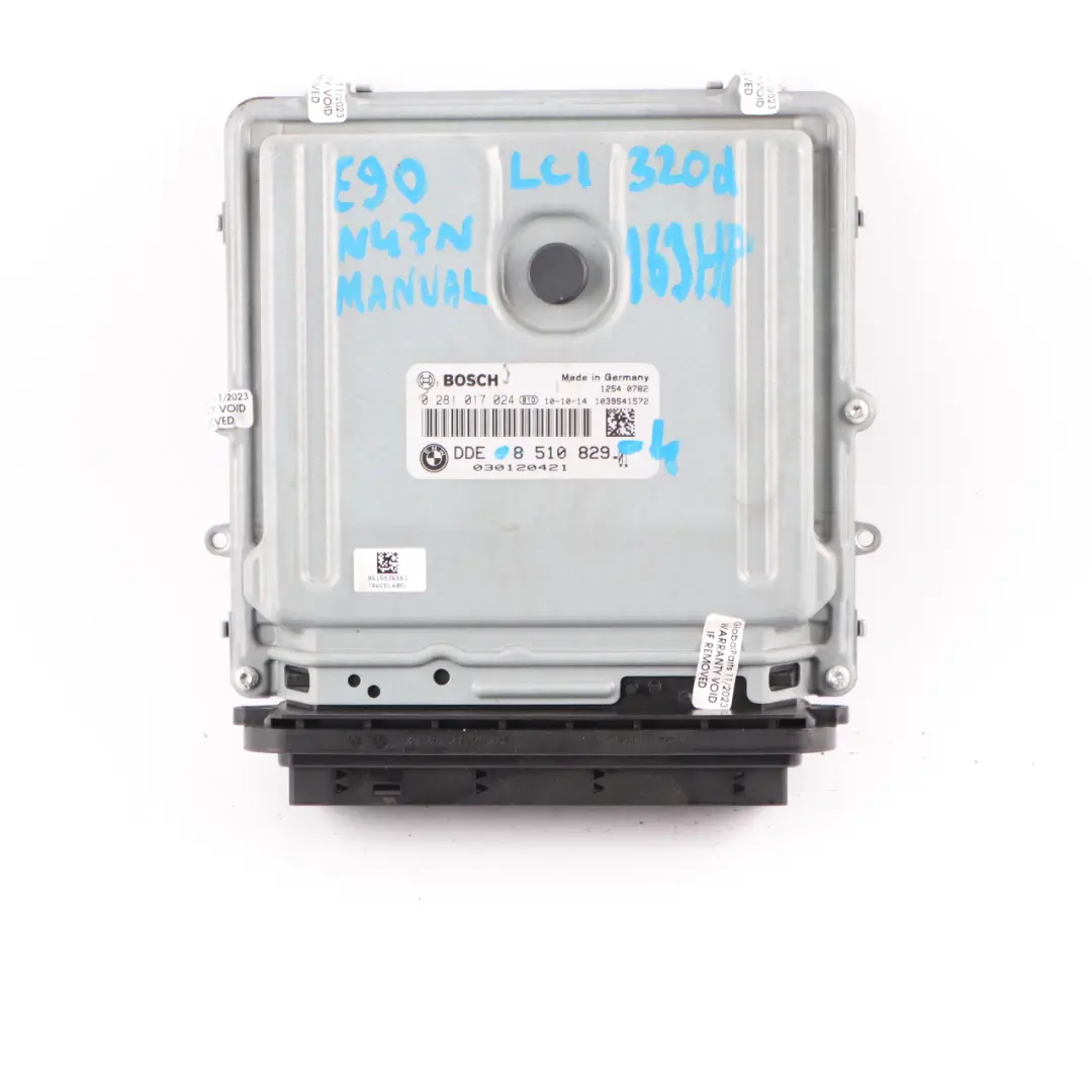 BMW E90 LCI N47N 320d edition 163HP ecu Kit Commande Dde CAS3 +Cle - SKU 8510829-4 - Numéro de pièce 8510829