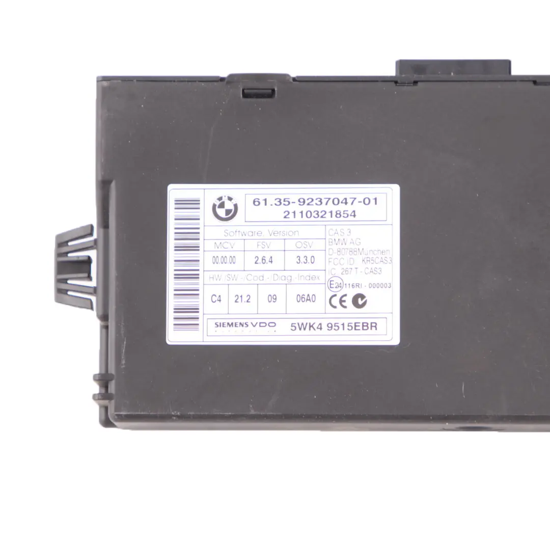 BMW E90 E91 LCI N47N 320d 184HP ECU KIT DDE CAS3 Chiave Automatica - SKU 8510829-7 - Numero di parte 8510829