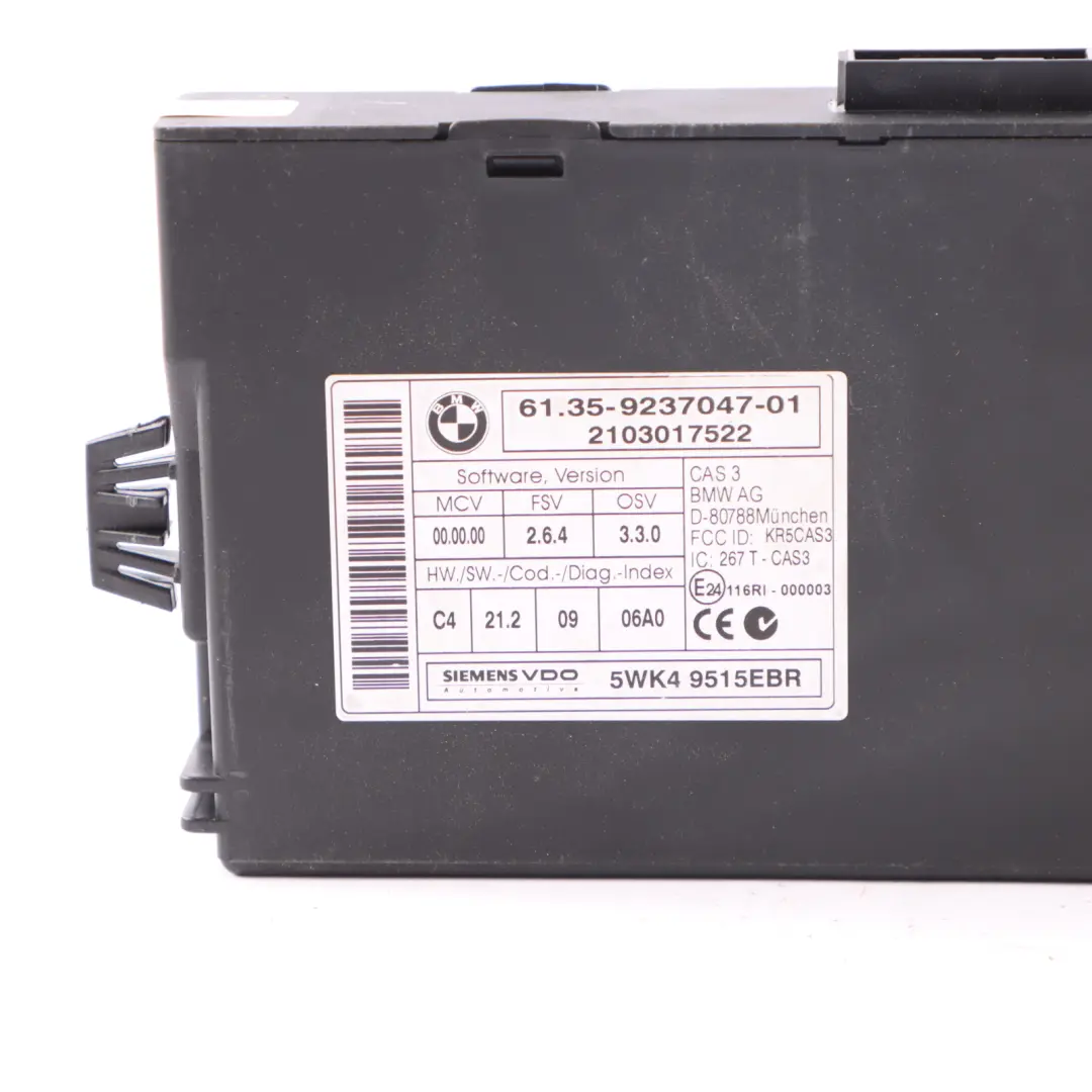 BMW E90 E91 LCI N47N 320d 163HP Engine ECU KIT DDE + CAS3 + Key Manual - SKU 8510829-8 - Part number 8510829