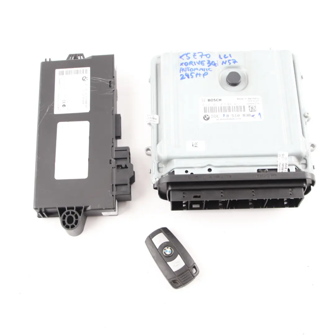 30dX Diesel N57 245HP ECU Kit DDE + CAS3 + Key to BMW X5 E70 X6 E71 LCI with Part number 8510838 BMW X5 E70 X6 E71 LCI 30dX Diesel N57 245HP ECU Kit DDE + CAS3 + Key - SKU 8510838-1 - Part number 8510838