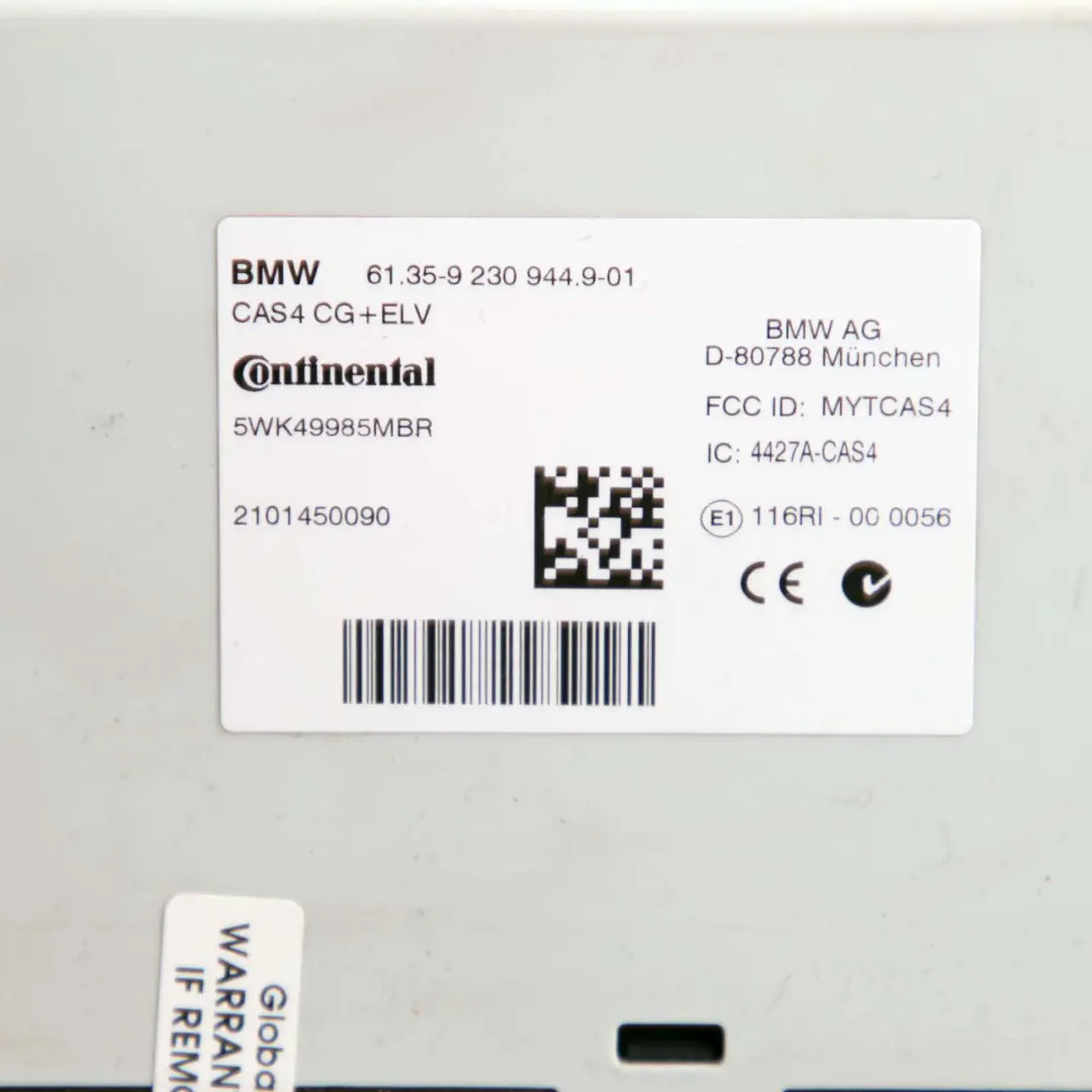 N57 Kit centralina controllo motore DDE CAS4 per BMW F01 F07 530d 730d con numero di parte 8511372 BMW F01 F07 530d 730d N57 Kit centralina controllo motore DDE CAS4 - SKU 8511372-1 - Numero di parte 8511372