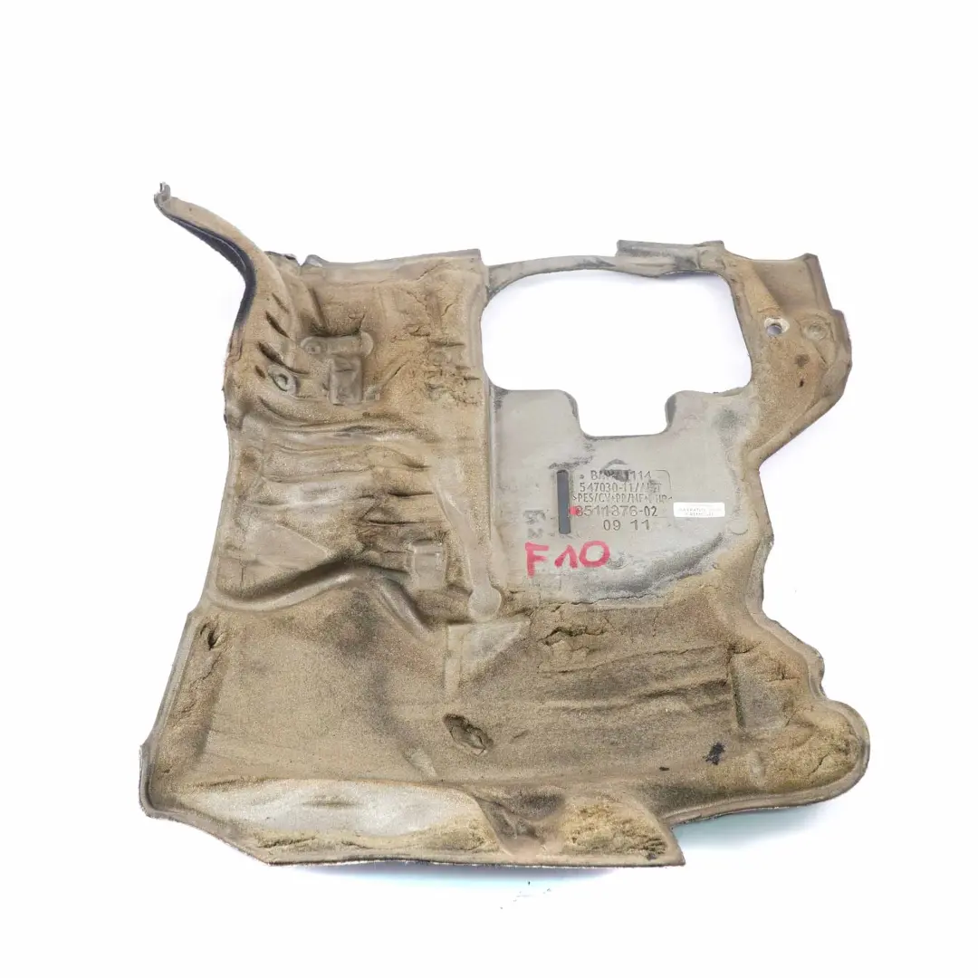BMW F10 F11 N47N Aislamiento acústico motor diesel 520d 525d Cubierta espuma - SKU 8511376 - Número de pieza 8511376