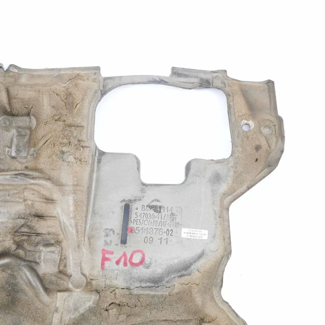  Copertura schiuma acustica BMW F10 F11 Motore Diesel Isolamento acustico 520d - SKU 8511376 - Numero di parte 8511376