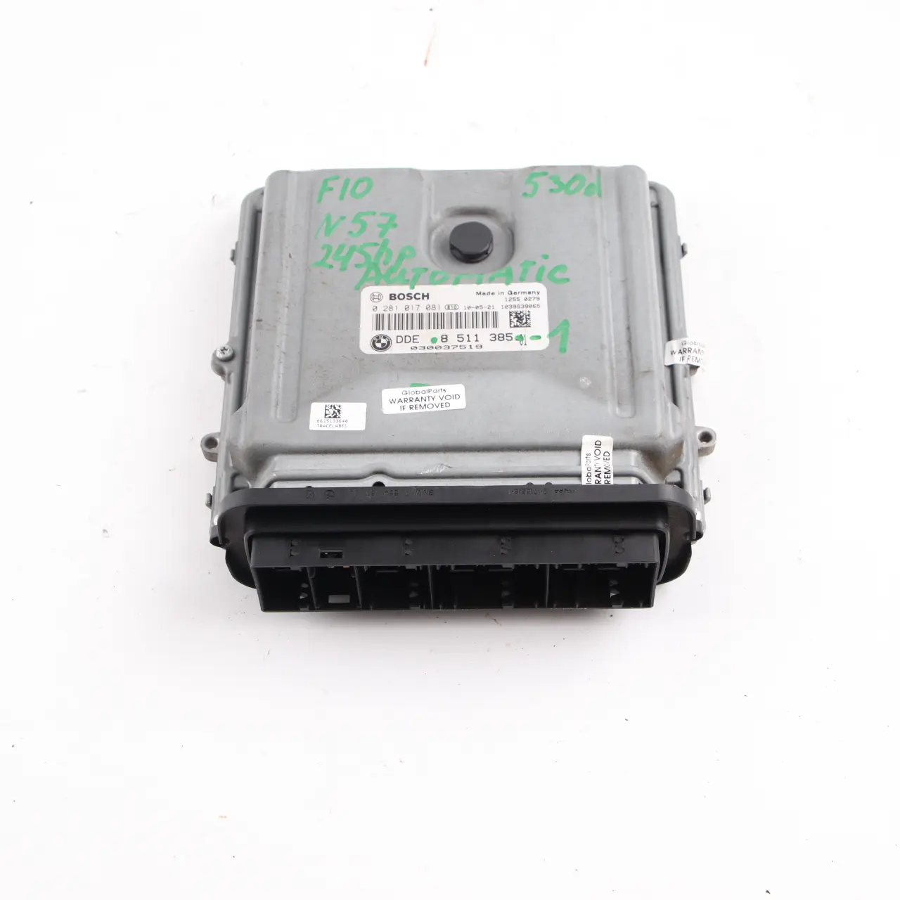 BMW F10 F11 530d N57 245HP Unidad Control Motor Módulo DDE 8511385 Automático
