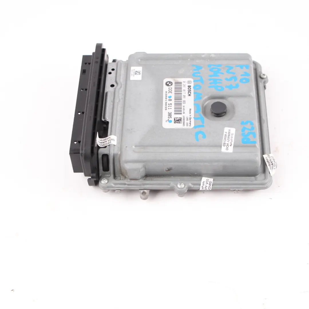 N57 204HP Engine Control Unit ECU Module DDE Automatic to BMW F10 F11 525d with Part number 8511385 BMW F10 F11 525d N57 204HP Engine Control Unit ECU Module DDE Automatic - SKU 8511385 - Part number 8511385