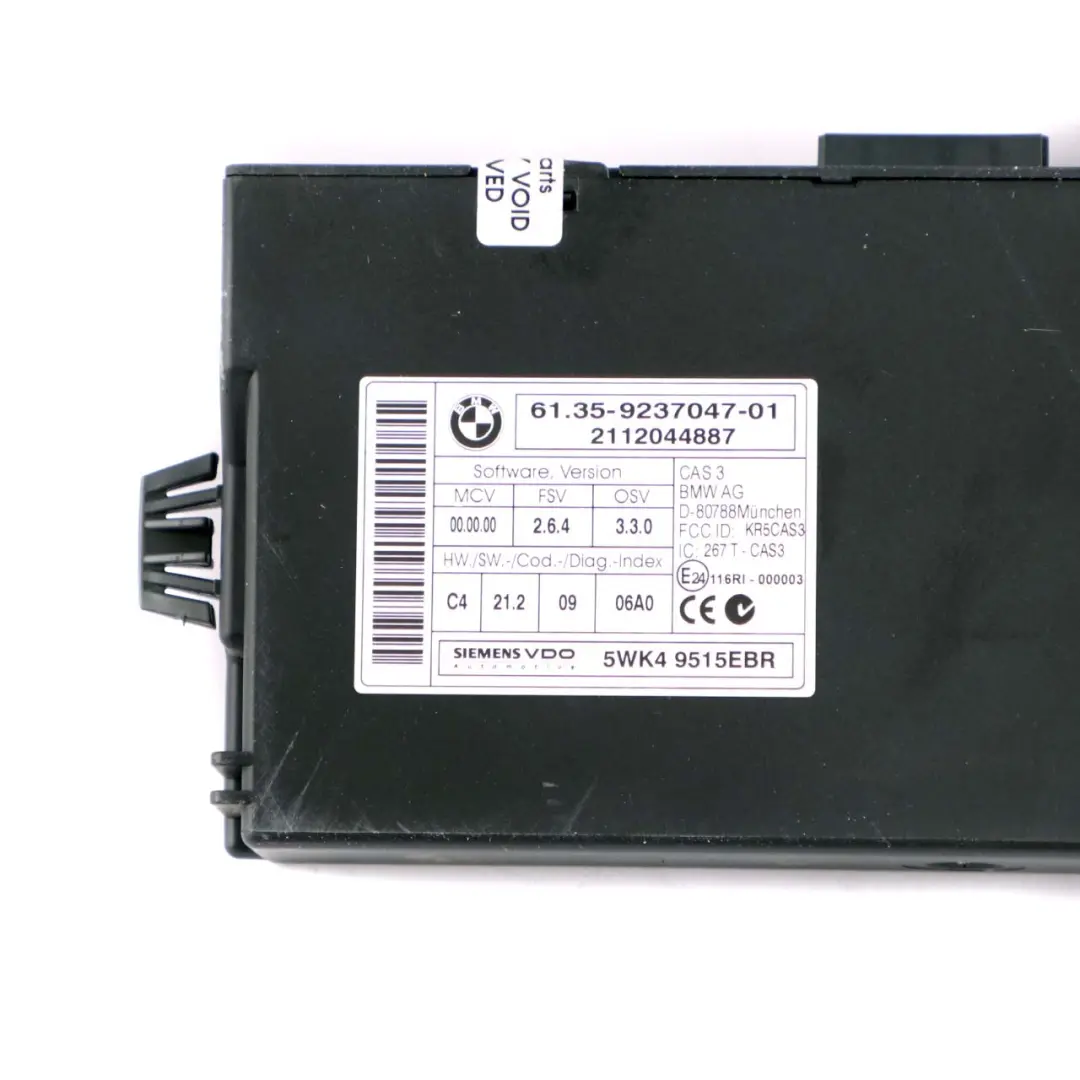 BMW 3 Series E90 E91 LCI 318d N47N ECU Kit DDE + CAS3 + Key Manual - SKU 8512043-1 - Part number 8512043