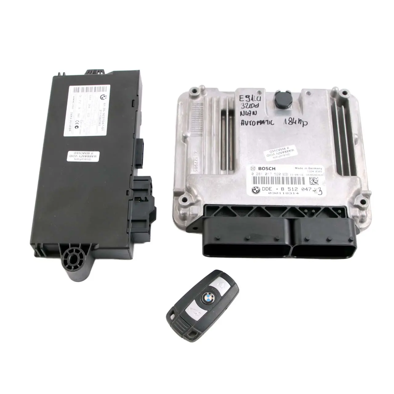 BMW E90 E91 LCI N47N 320d ECU Kit Basic DDE Control Unit 8512047 + CAS3 + Key