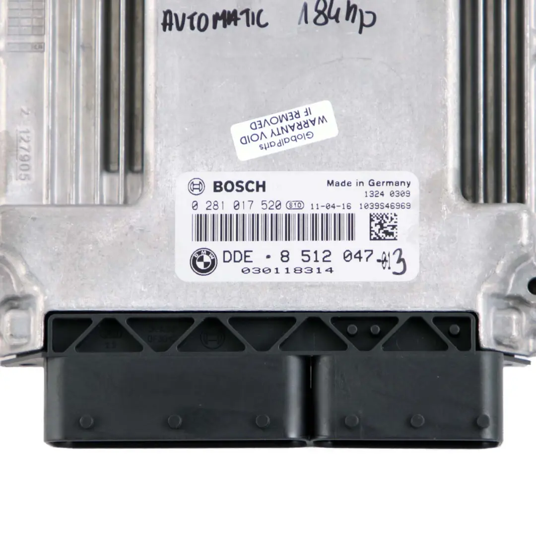 BMW E90 E91 LCI N47N 320d Diesel ecu Unite Dde Transmission Automatique - SKU 8512047-3 - Numéro de pièce 8512047