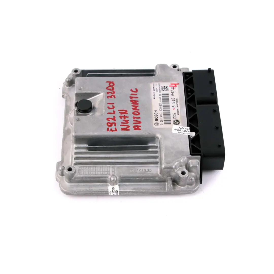 N47N 320d 184HP Engine Control Unit ECU DDE Automatic to BMW E90 E91 LCI with Part number 8512047 BMW E90 E91 LCI N47N 320d 184HP Engine Control Unit ECU DDE Automatic - SKU 8512047-4 - Part number 8512047