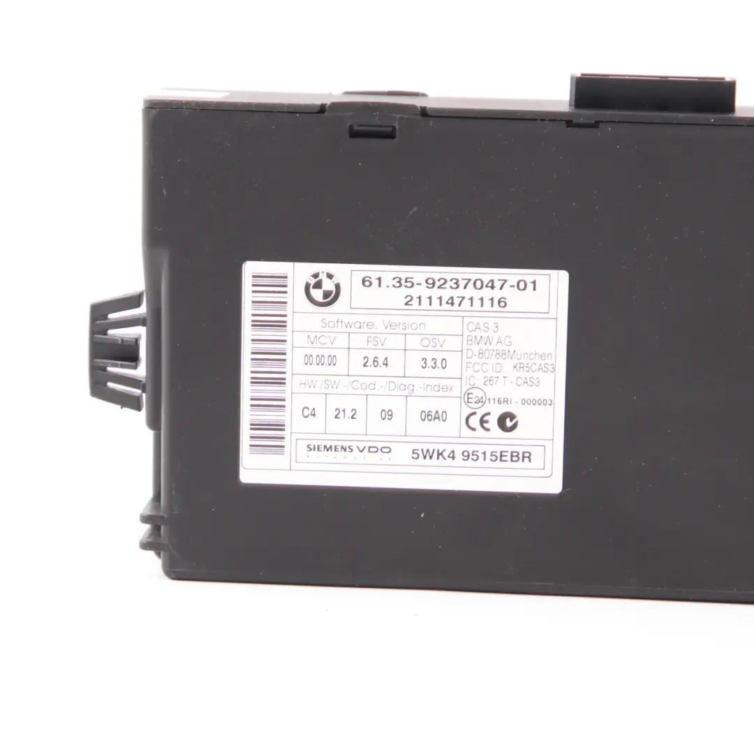 BMW Reihe E90 E91 LCI N47N 320d Grundsteuergerät DDE CAS 3 Schlüssel 851204 - SKU 8512047-5 - Teilenummer 8512047