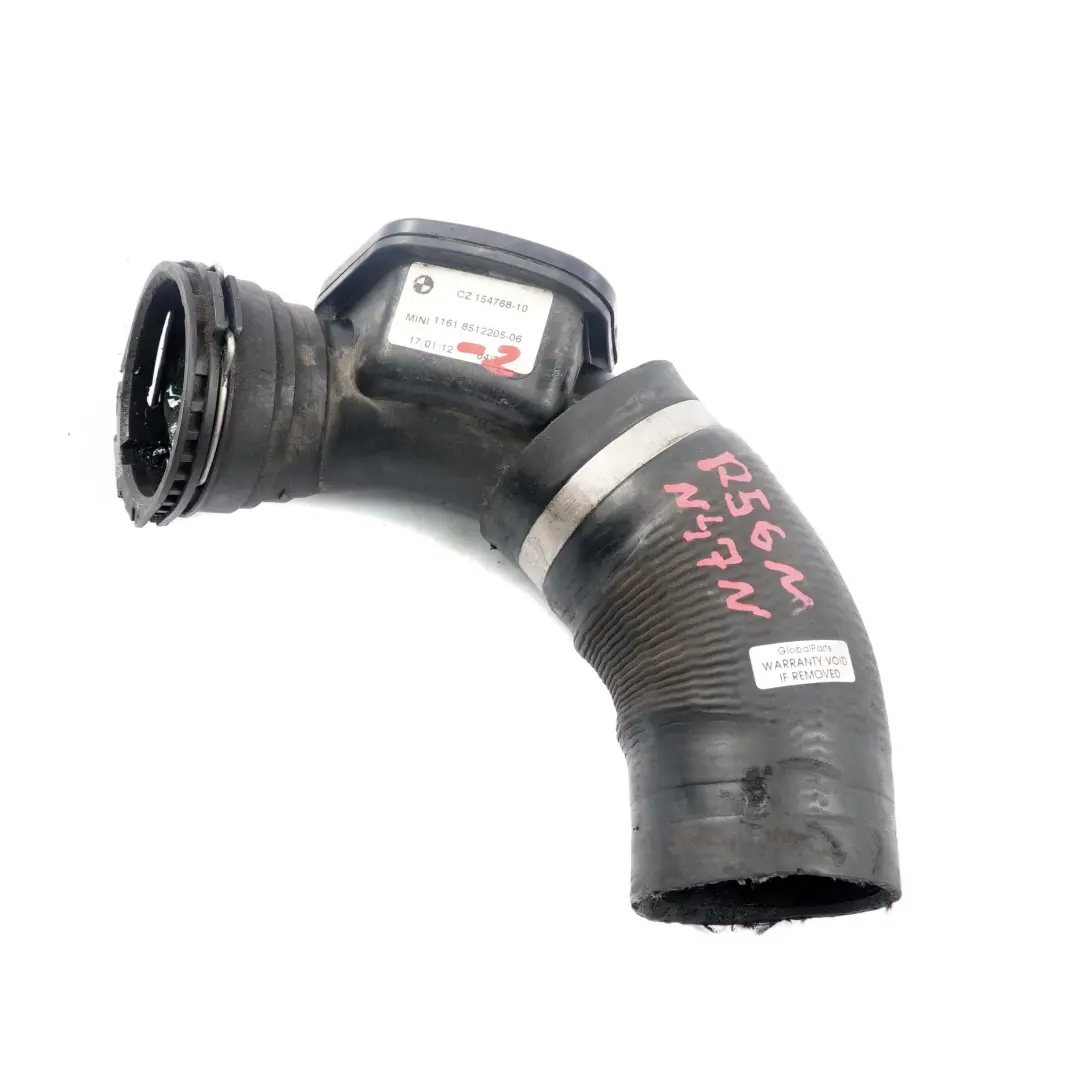 Mini R55 R56 LCI Diesel N47N Turbo Air Charge Pipe Line - SKU 8512205-2 - Numéro de pièce 8512205