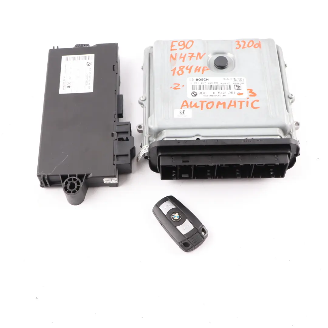 N47N 320d 184HP ECU KIT DDE CAS 3 Key Automatic to BMW E90 LCI with Part number 8512291 BMW E90 LCI N47N 320d 184HP ECU KIT DDE CAS 3 Key Automatic - SKU 8512291-3 - Part number 8512291