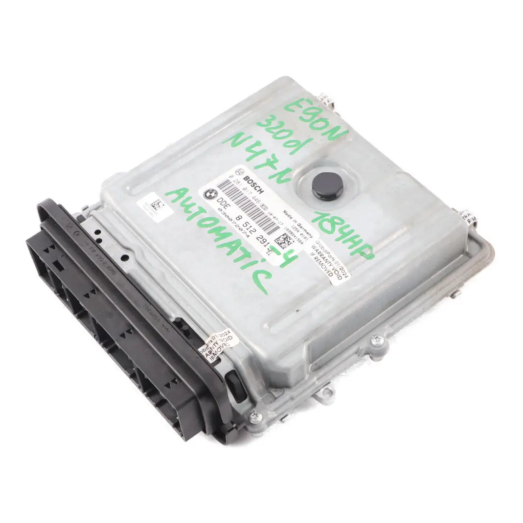 N47N 320d 184HP ECU Engine Unit DDE Automatic to BMW E90 E91 LCI with Part number 8512291 BMW E90 E91 LCI N47N 320d 184HP ECU Engine Unit DDE Automatic - SKU 8512291-4 - Part number 8512291