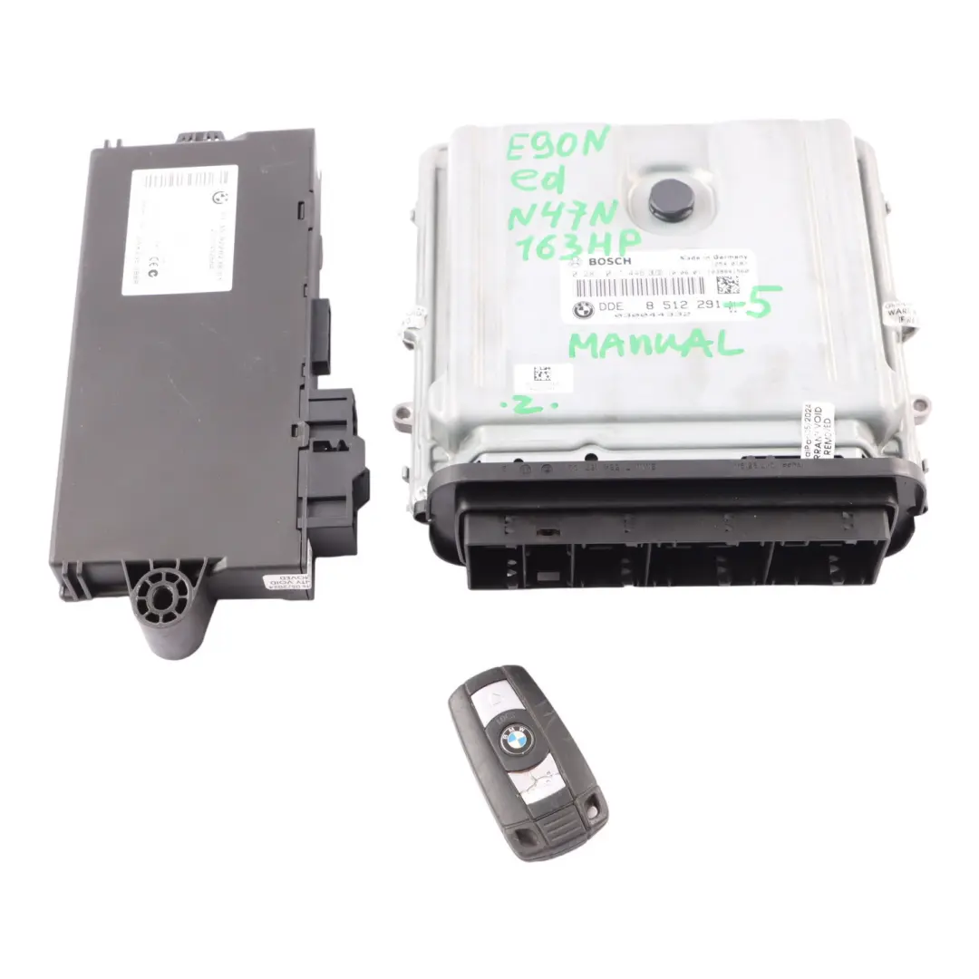 N47N 320d ed 163HP Engine ECU Kit DDE Manual to BMW E90 E91 LCI with Part number 8512291 BMW E90 E91 LCI N47N 320d ed 163HP Engine ECU Kit DDE Manual - SKU 8512291-5 - Part number 8512291