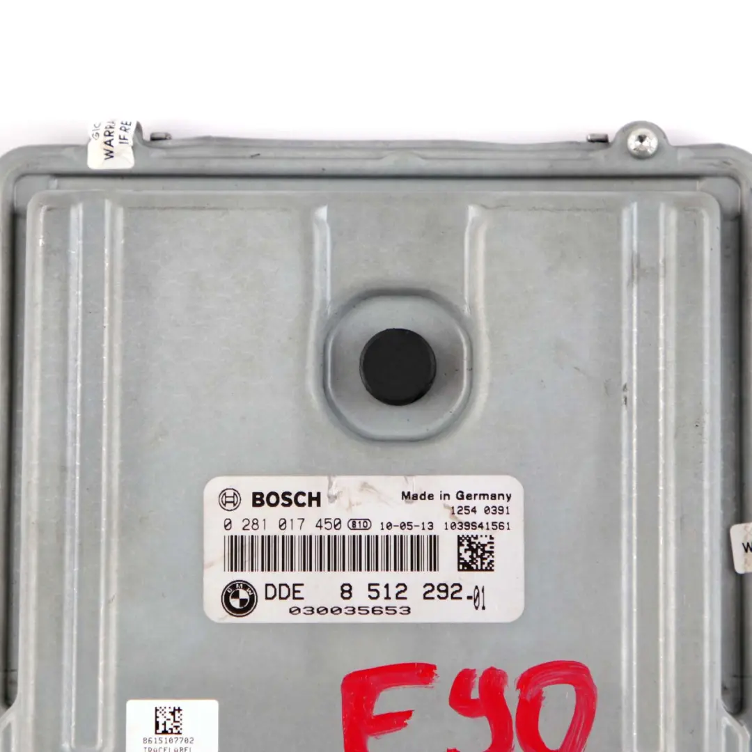 BMW E90 E91 LCI N47N 318d 143HP Motor ECU Kit DDE 8510832 + CAS3 + Manual Key - SKU 8512292-1 - Número de pieza 8512292