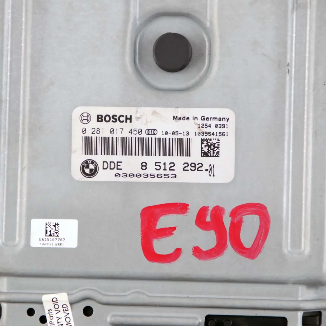 N47N 318d 143HP Unidad Control del Motor ECU DDE 8510832 Manual para BMW E90 E91 LCI con número de pieza 8512292 BMW E90 E91 LCI N47N 318d 143HP Unidad Control del Motor ECU DDE 8510832 Manual - SKU 8512292 - Número de pieza 8512292