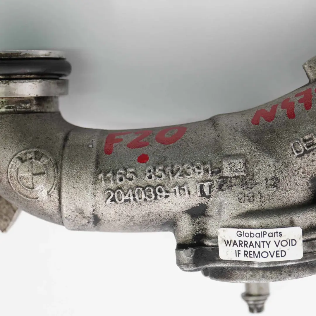 N47S1 Connecting Tube Pipe Turbocharger to BMW F10 F20 F30 125d 325d 525d with Part number 8512391 BMW F10 F20 F30 125d 325d 525d N47S1 Connecting Tube Pipe Turbocharger - SKU 8512391 - Part number 8512391