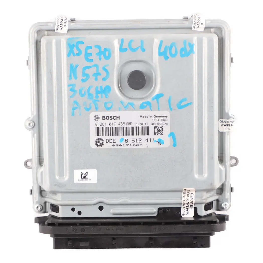 40dX N57S 306HP Komputer ECU KIT DDE CAS3 Klucz do BMW X5 E70 LCI o numerze 8512411 BMW X5 E70 LCI 40dX N57S 306HP Komputer ECU KIT DDE CAS3 Klucz - SKU 8512411-1 - Numer Części 8512411