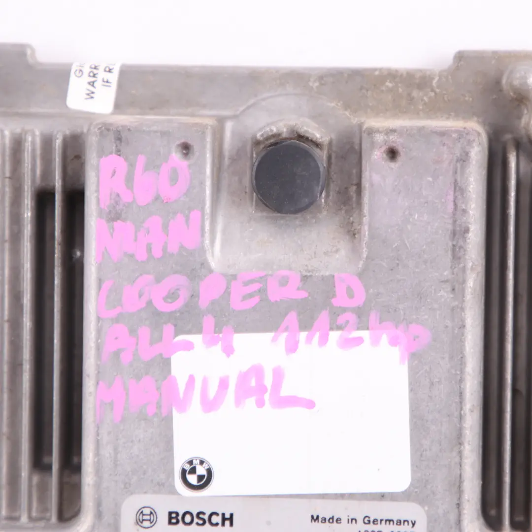 N47N 112HP Dieselmotor Steuergerät ECU DDE für Mini Cooper D R60 ALL4 mit Teilenummer 8512415 Mini Cooper D R60 ALL4 N47N 112HP Dieselmotor Steuergerät ECU DDE - SKU 8512415 - Teilenummer 8512415