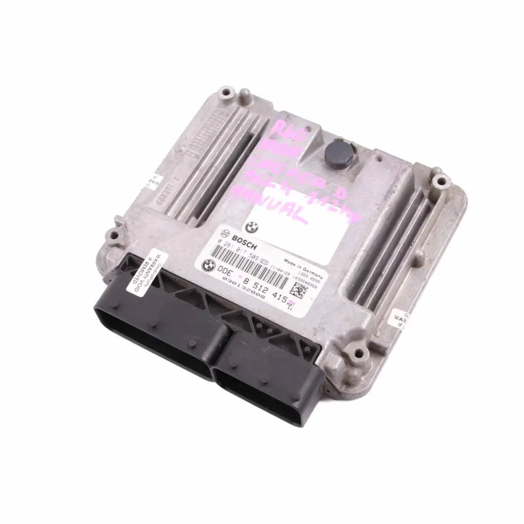 N47N 112HP Diesel Komputer Silnika ECU DDE do Mini Cooper D R60 ALL4 o numerze 8512415 Mini Cooper D R60 ALL4 N47N 112HP Diesel Komputer Silnika ECU DDE - SKU 8512415 - Numer Części 8512415