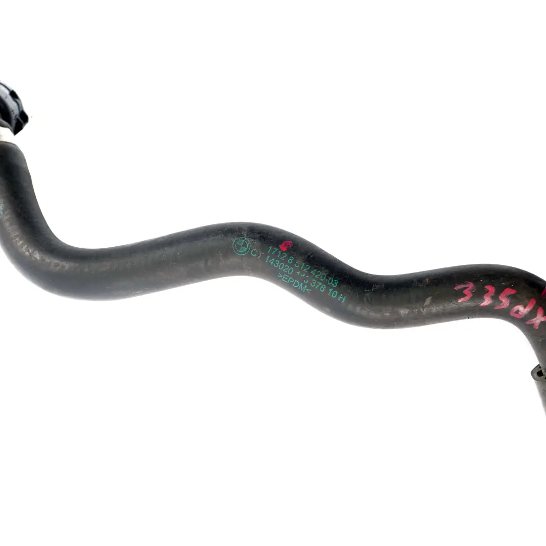 BMW F30 F32 335dX 435dX Engine Radiator Return Coolant Hose Pipe - SKU 8512420 - Part number 8512420