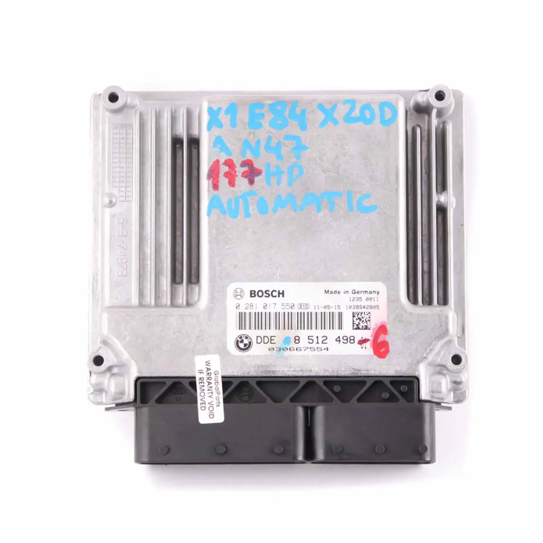 20dX 320xd N47 177HP ECU Kit DDE CAS3 + Key Automatic to BMW E84 E90 LCI with Part number 8512498 BMW E84 E90 LCI 20dX 320xd N47 177HP ECU Kit DDE CAS3 + Key Automatic - SKU 8512498-6 - Part number 8512498