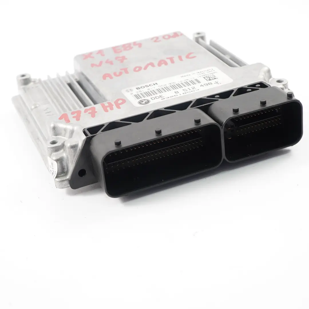 BMW E84 20dX N47 177HP ECU Control Unit Kit DDE Automatic Transmission - SKU 8512498 - Part number 8512498