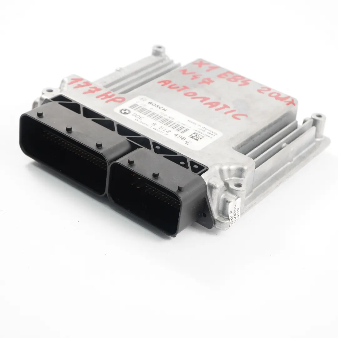 BMW E84 20dX N47 177HP ECU Control Unit Kit DDE Automatic Transmission - SKU 8512498 - Part number 8512498
