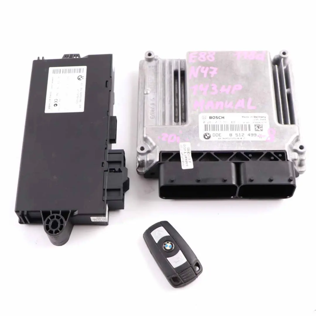 N47 118d 318d 143HP Diesel ECU Kit DDE CAS3 + Key Manual to BMW E87 E90 LCI with Part number 8512499 BMW E87 E90 LCI N47 118d 318d 143HP Diesel ECU Kit DDE CAS3 + Key Manual - SKU 8512499-8 - Part number 8512499
